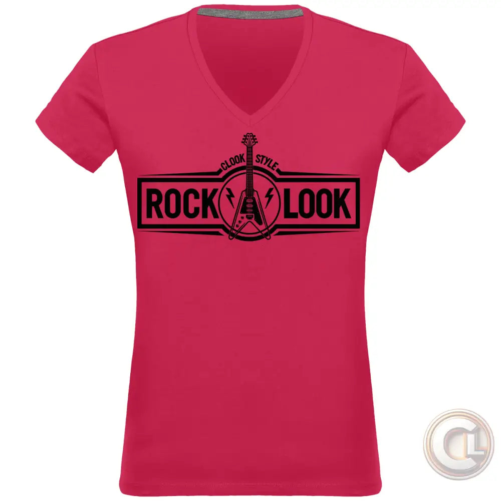T-shirt ROCK LOOK pour Femme Fuschia / S - Femme>Tee-shirts