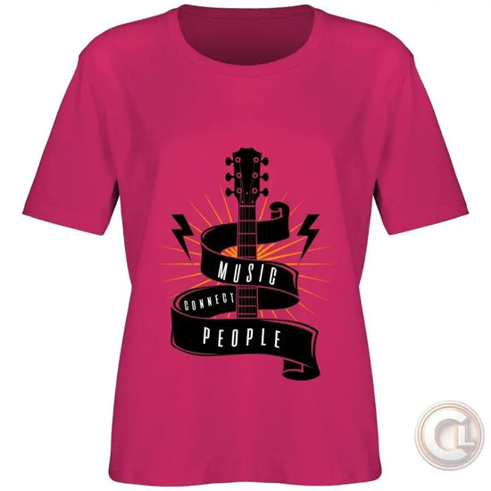 Tee-shirt Femme Coupe"BOXY"MUSIC CONNECT - CLOOK